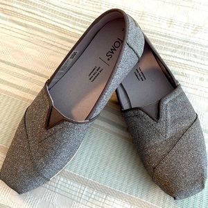 Toms Silver Sparkle Flats - Women's 7.5